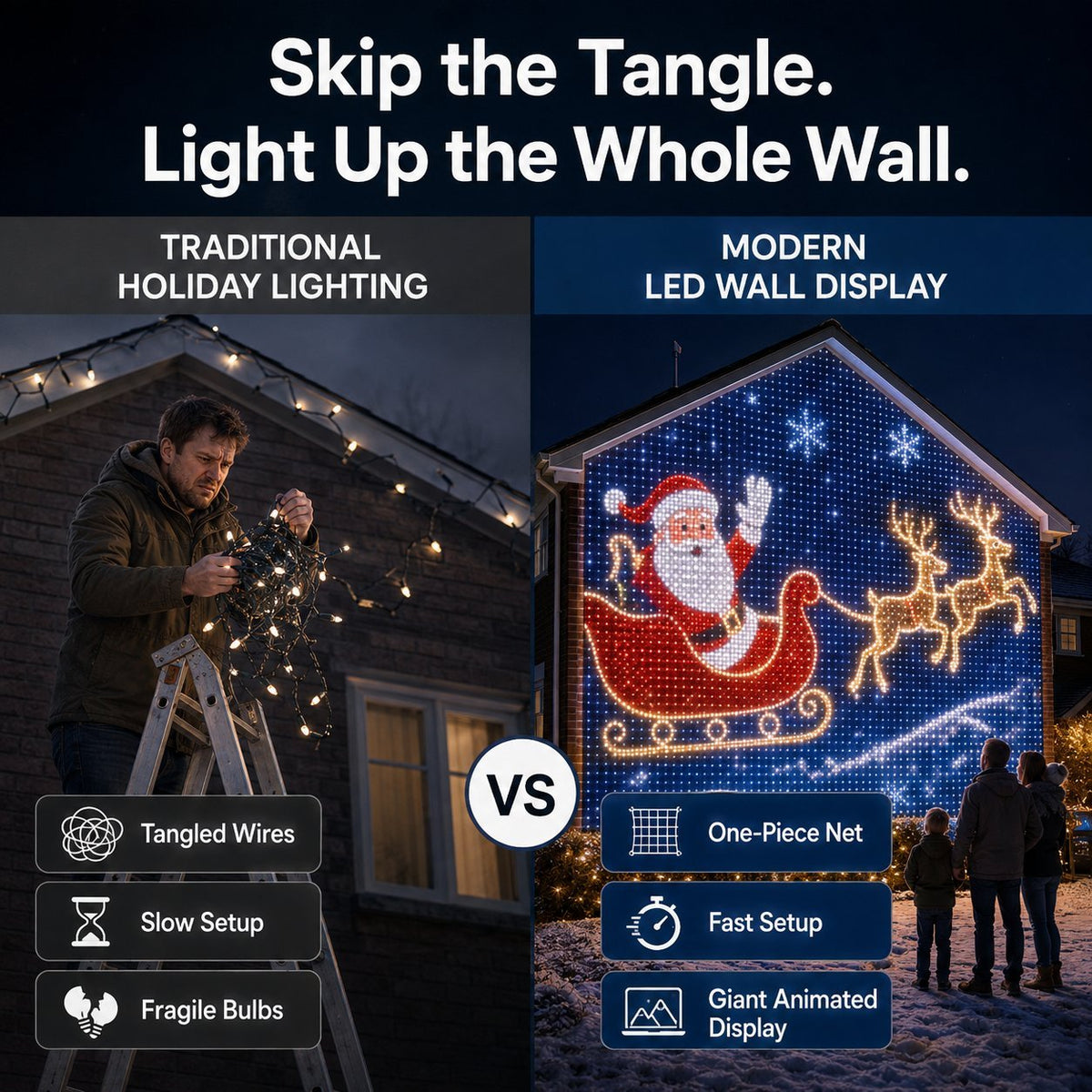 Mroace App Customizable Smart LED Curtain Lights