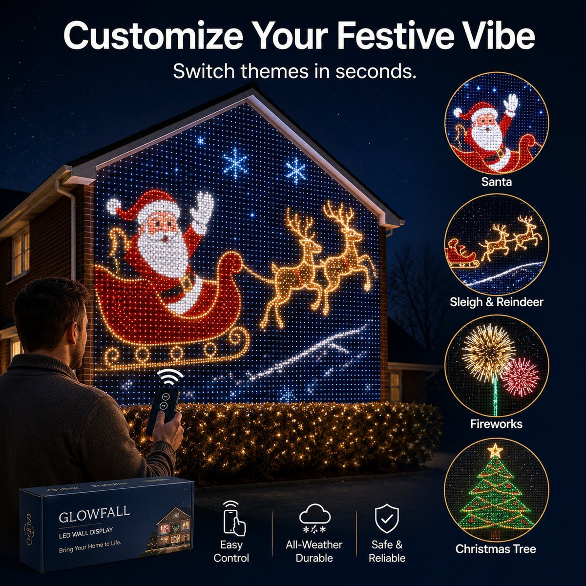 Mroace App Customizable Smart LED Curtain Lights