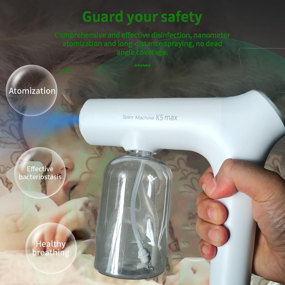 Mroace Atomizer Sprayer Rechargeable Nano Mist & Barber Spray Gun