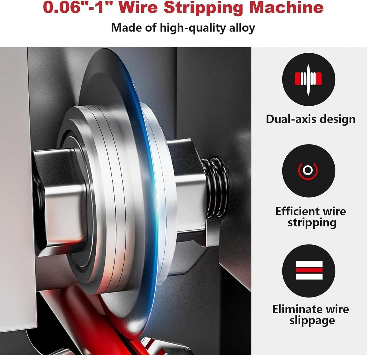 Mroace Automatic Drill Powered Copper Wire Stripper Machine