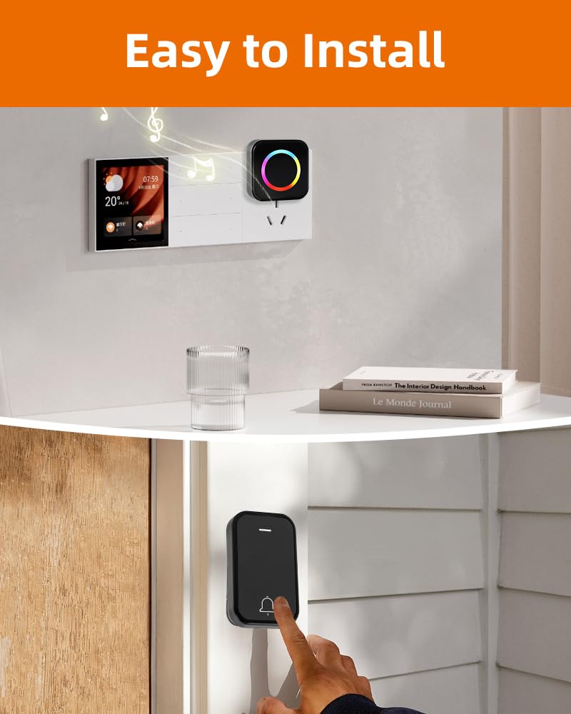 Mroace Battery-Free Wireless Doorbell