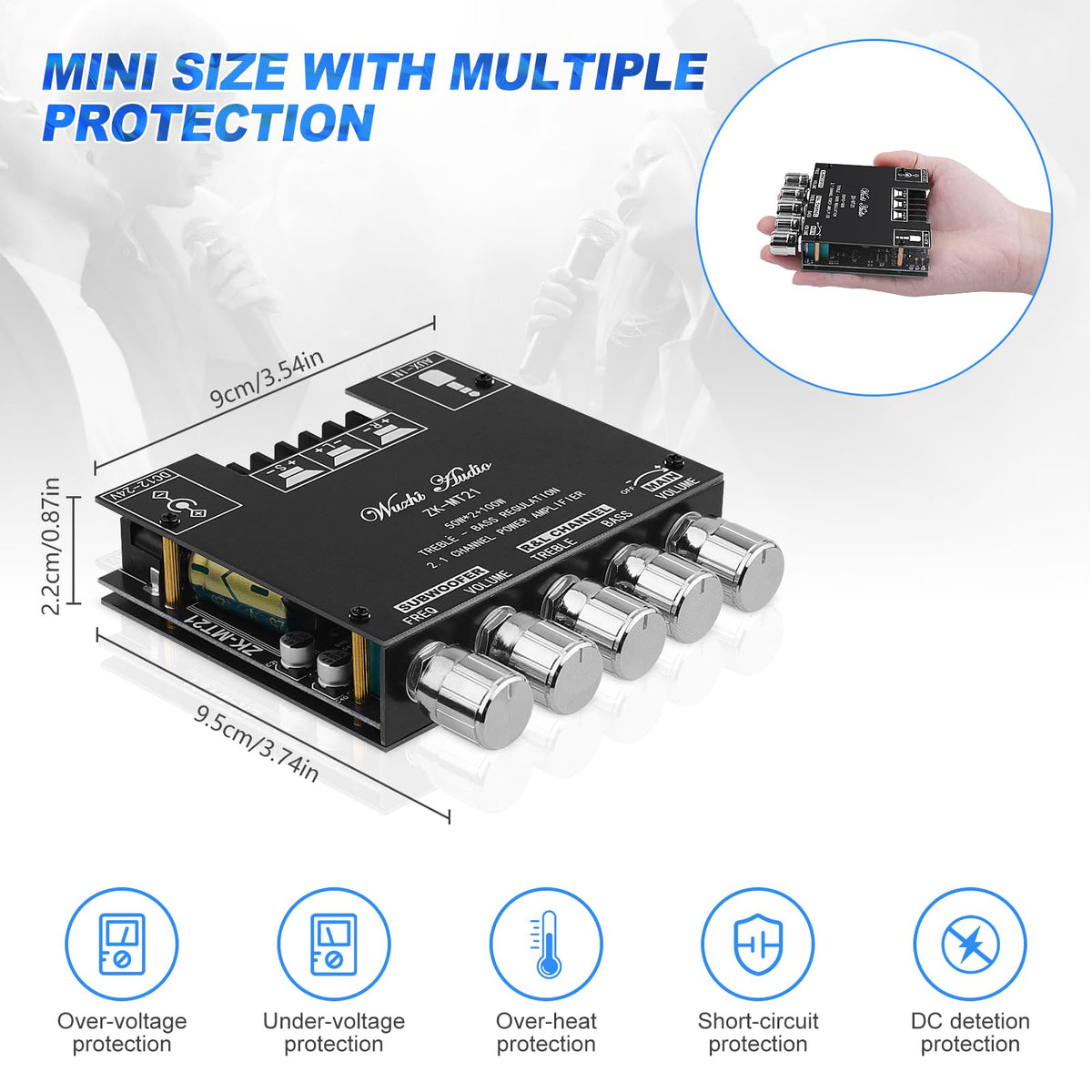 Mroace Bluetooth 5.0 Audio Amplifier Board
