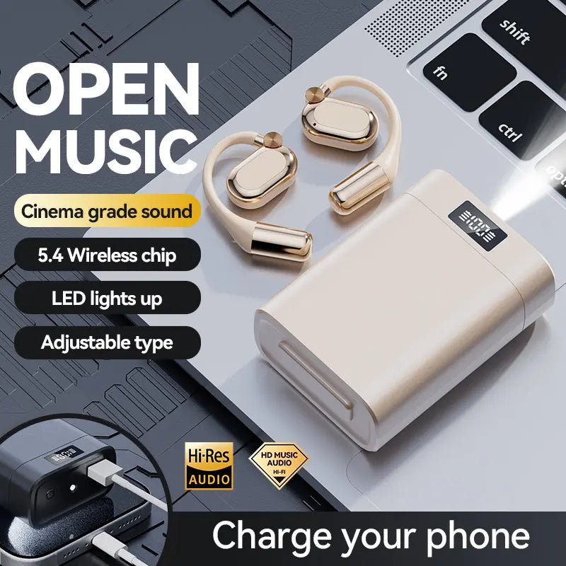 Mroace Bluetooth Earbuds with Smartphone Charging Support and ENC Noise Cancelling