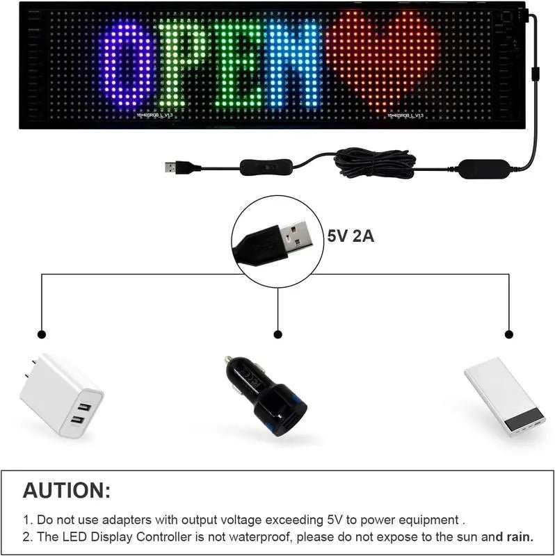Mroace Bluetooth Programmable LED Windshield Devil Eyes Display