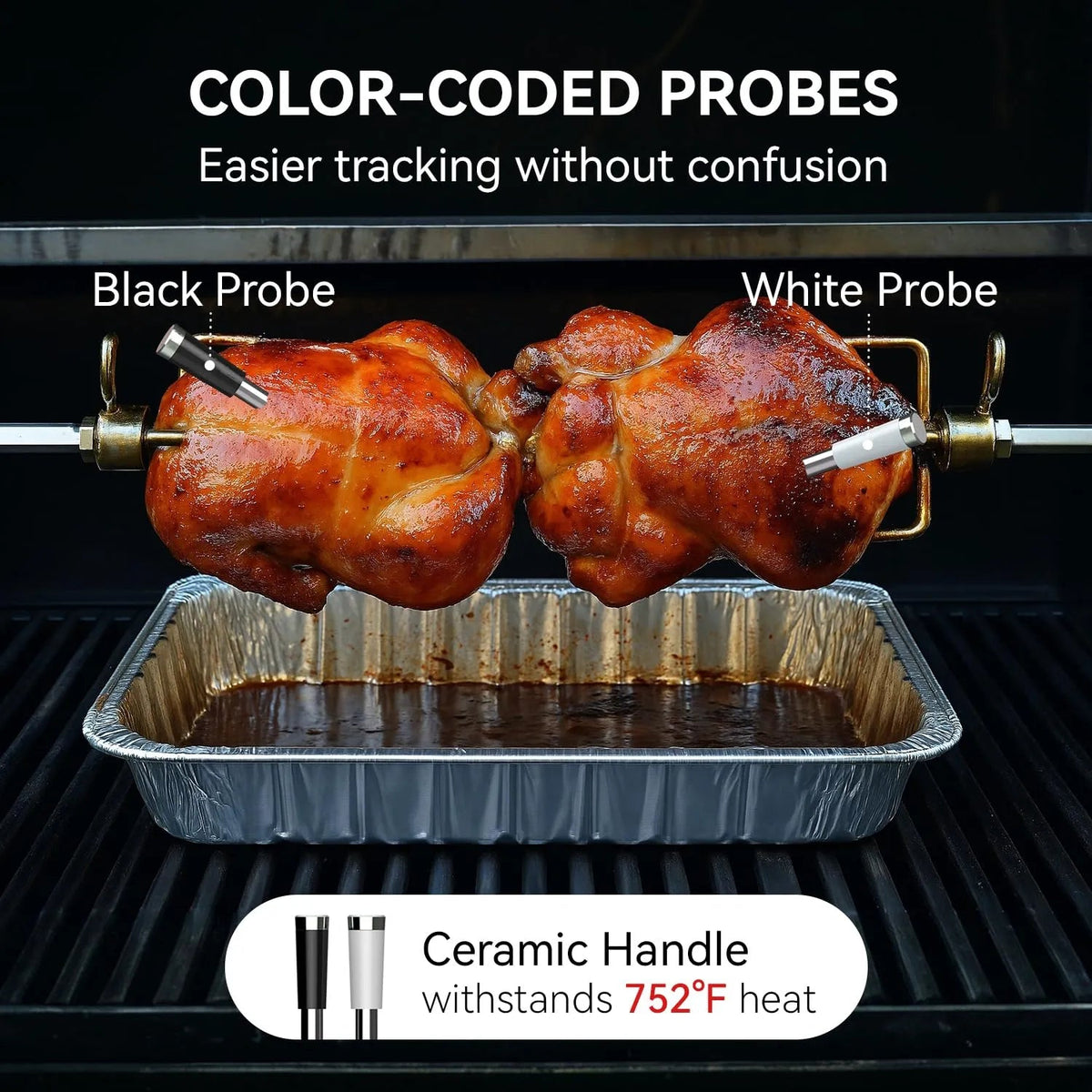 Mroace Bluetooth Wireless Smart Meat Thermometer