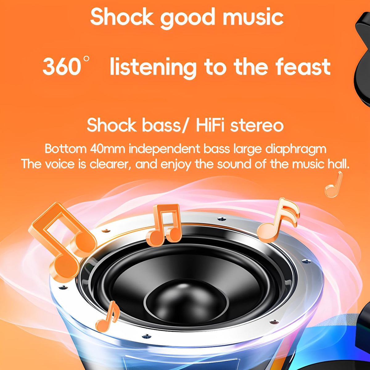 Mroace Bluetooth wireless speaker with phone holder