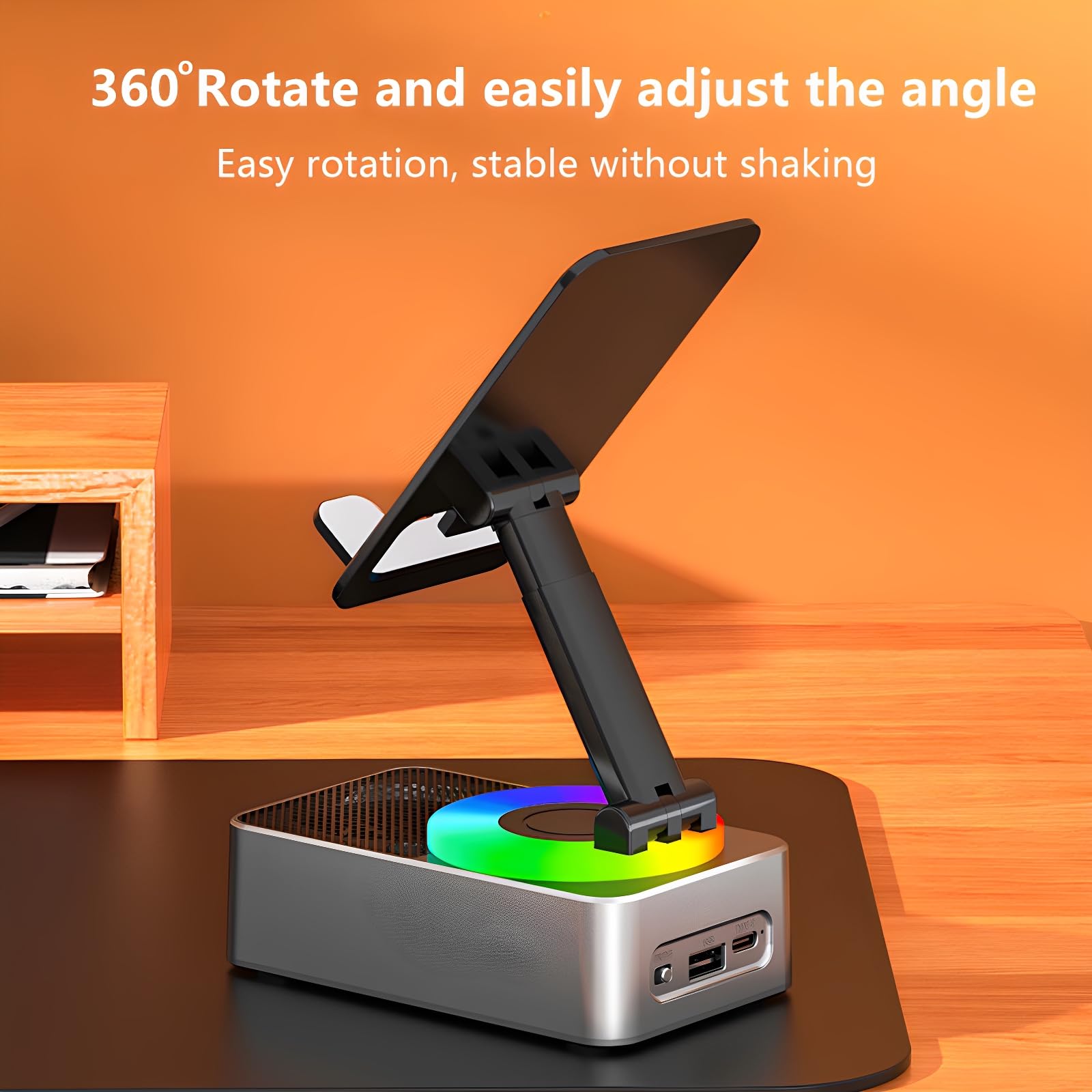 Mroace Bluetooth wireless speaker with phone holder