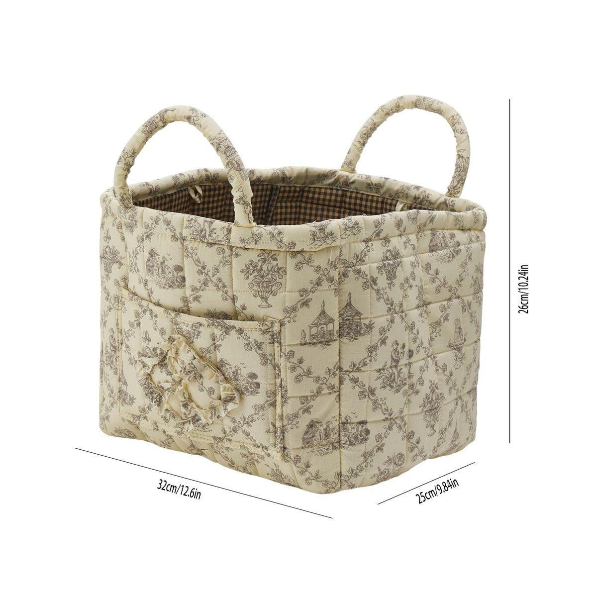 Mroace Boho Fabric Storage Basket