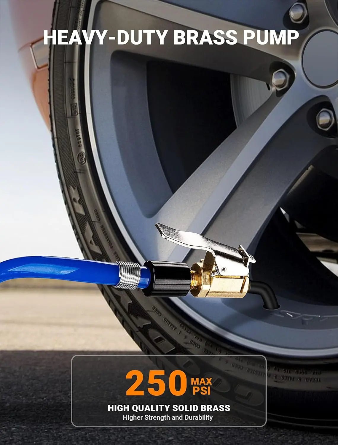 Mroace Brass Locking Tire Air Chuck Adapter Set