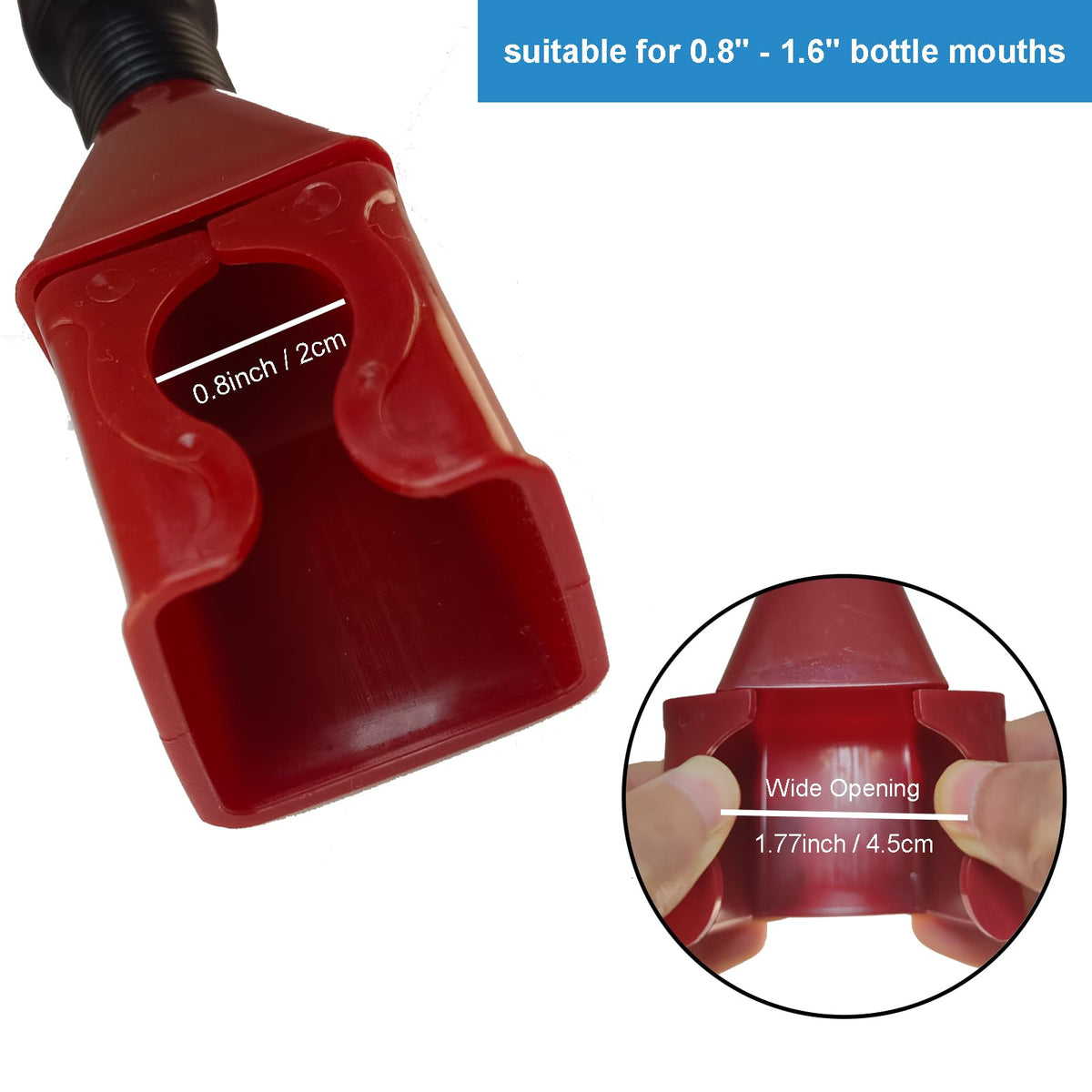 Mroace Car Flexible Draining Tool Snap Funnel