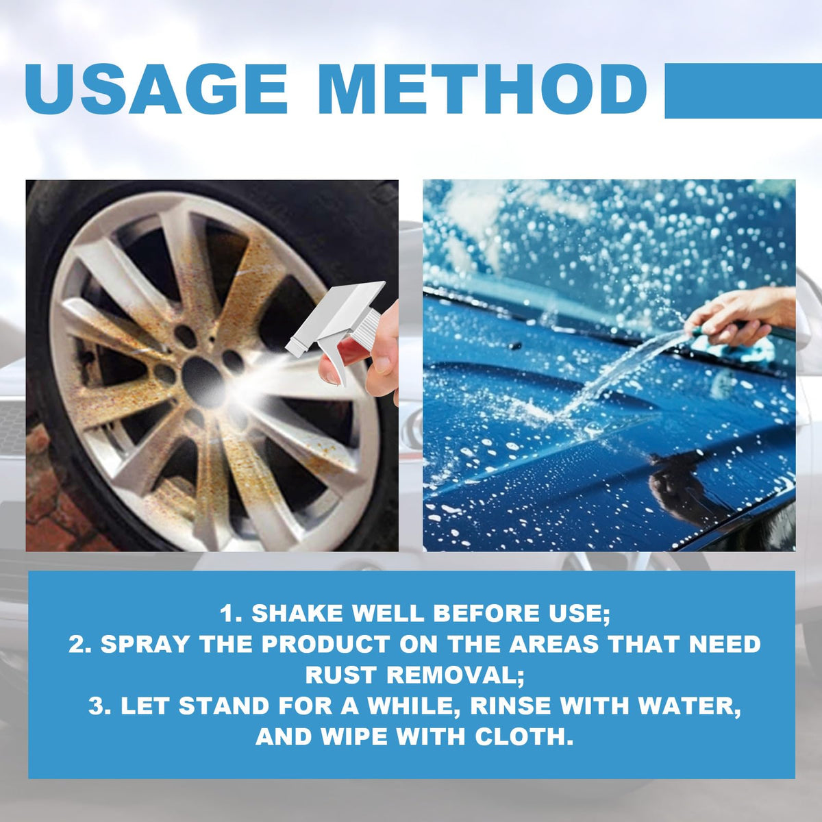 Mroace Car Multi-Purpose Rust Removal Spray