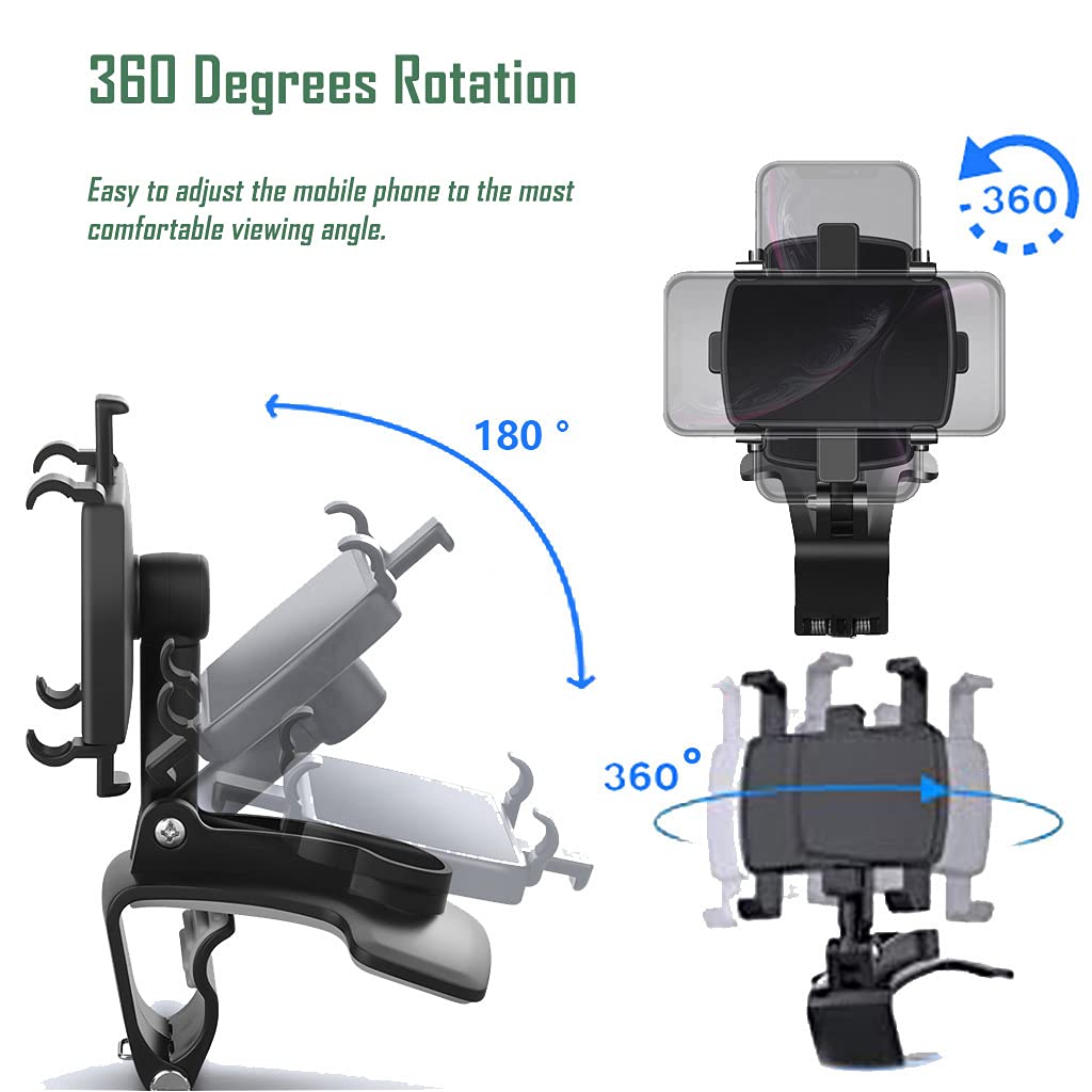 Mroace Car Phone Holder with 360 Degree Rotation