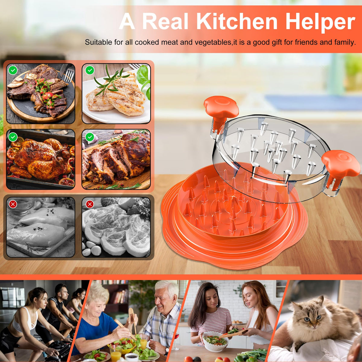 Mroace Chicken Breast Shredder Tool