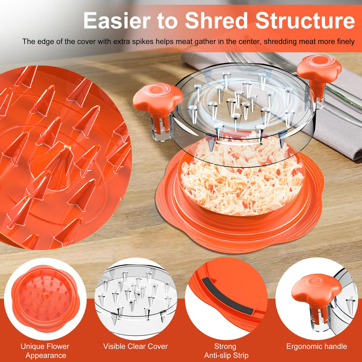 Mroace Chicken Breast Shredder Tool