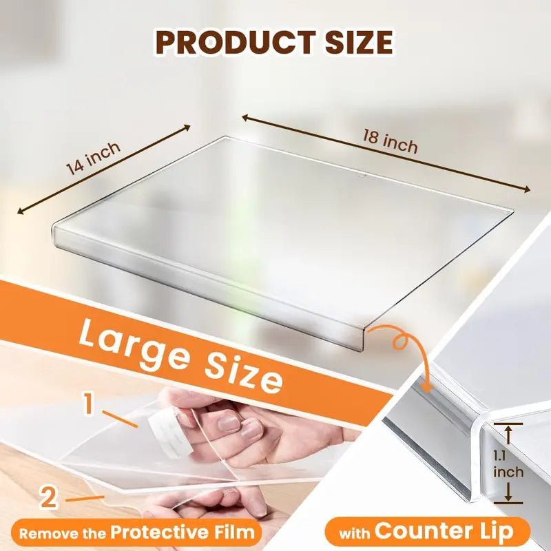 Mroace Clear Acrylic Counter Lip Cutting Board