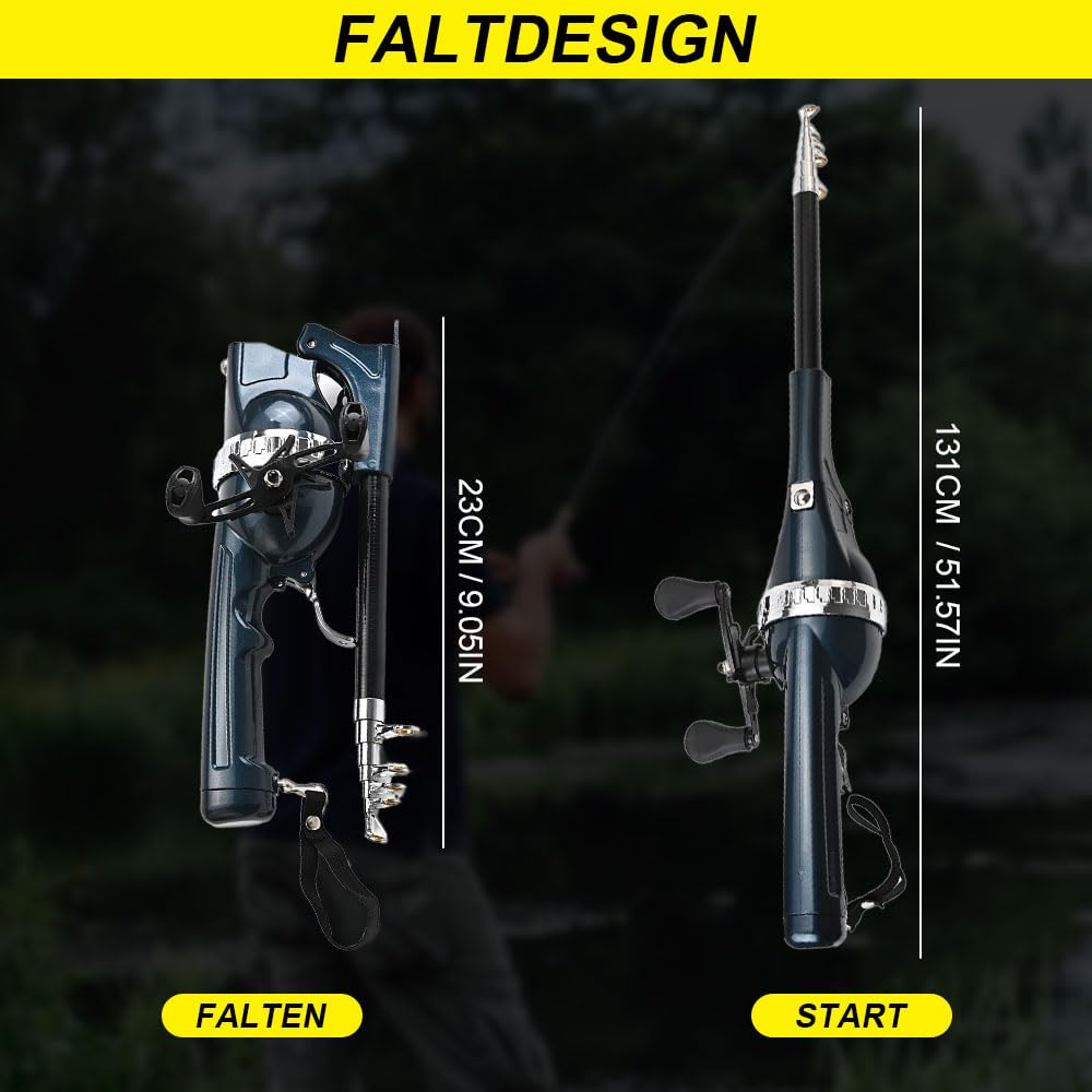 Mroace Collapsible Folding Fishing Rod