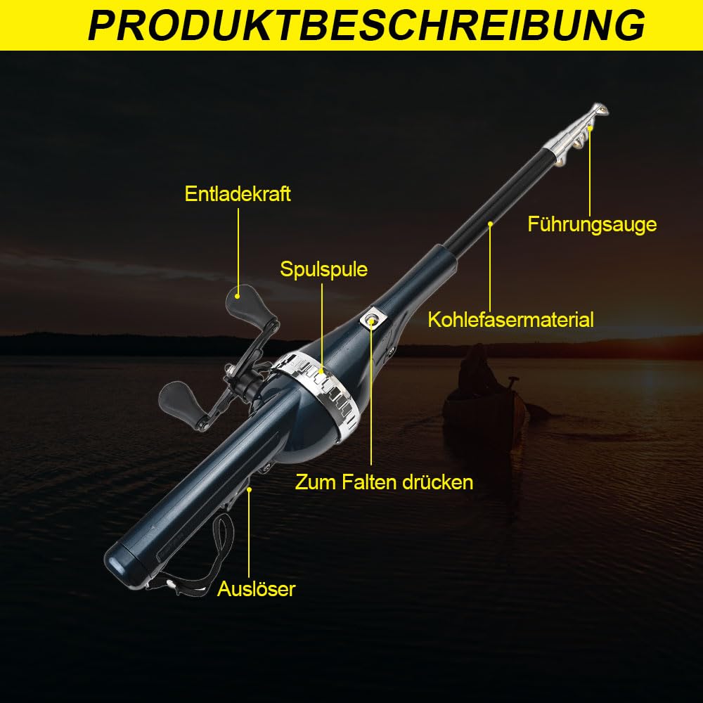 Mroace Collapsible Folding Fishing Rod
