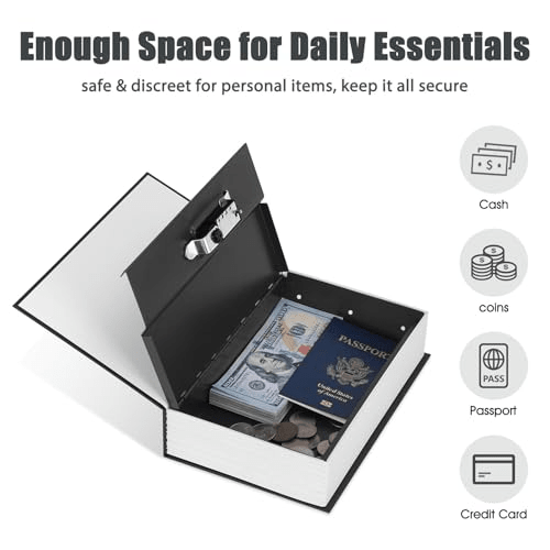 Mroace Combination Lock Secret Book Safe