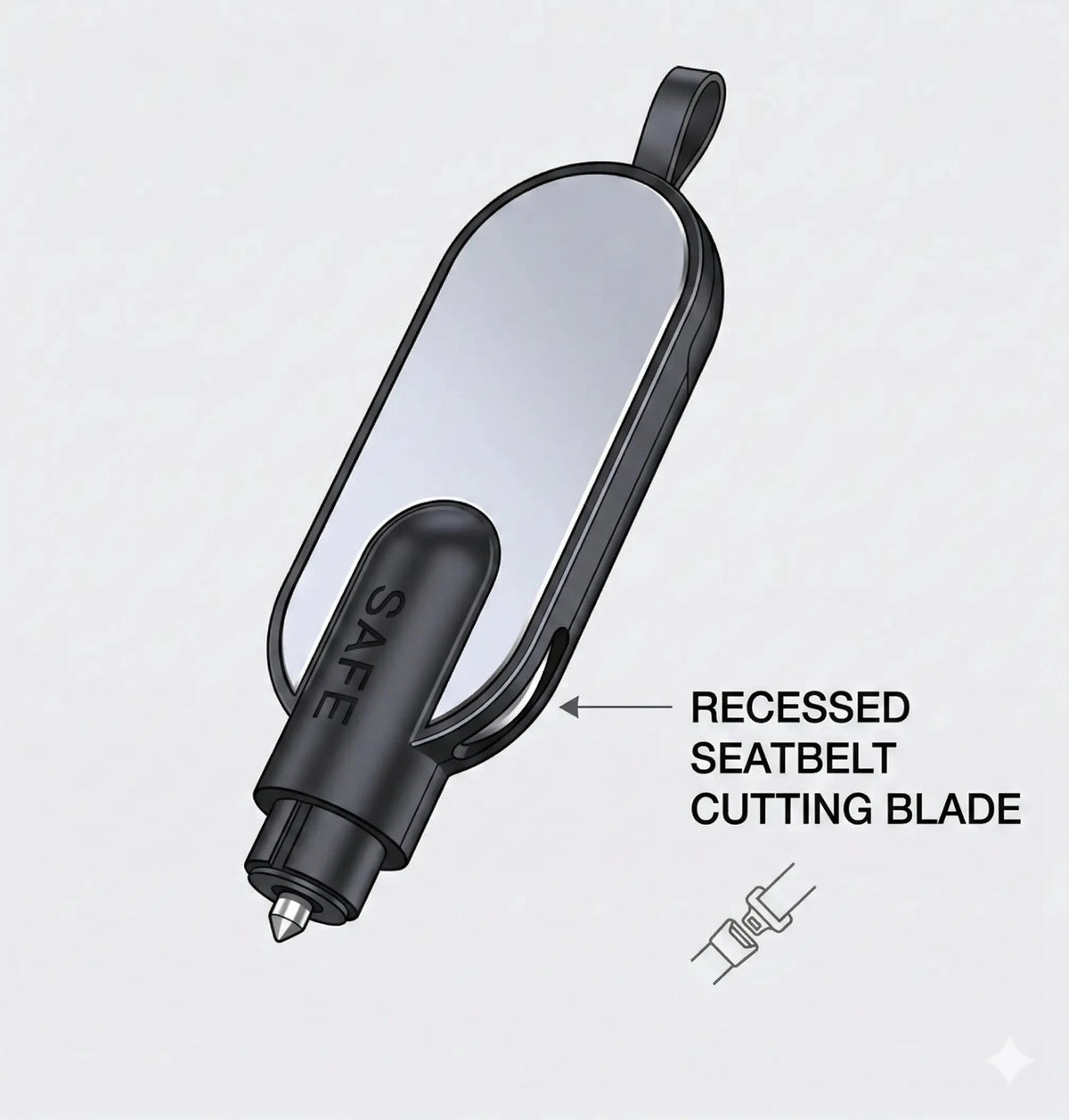 Mroace Compact Car Escape Tool Keychain