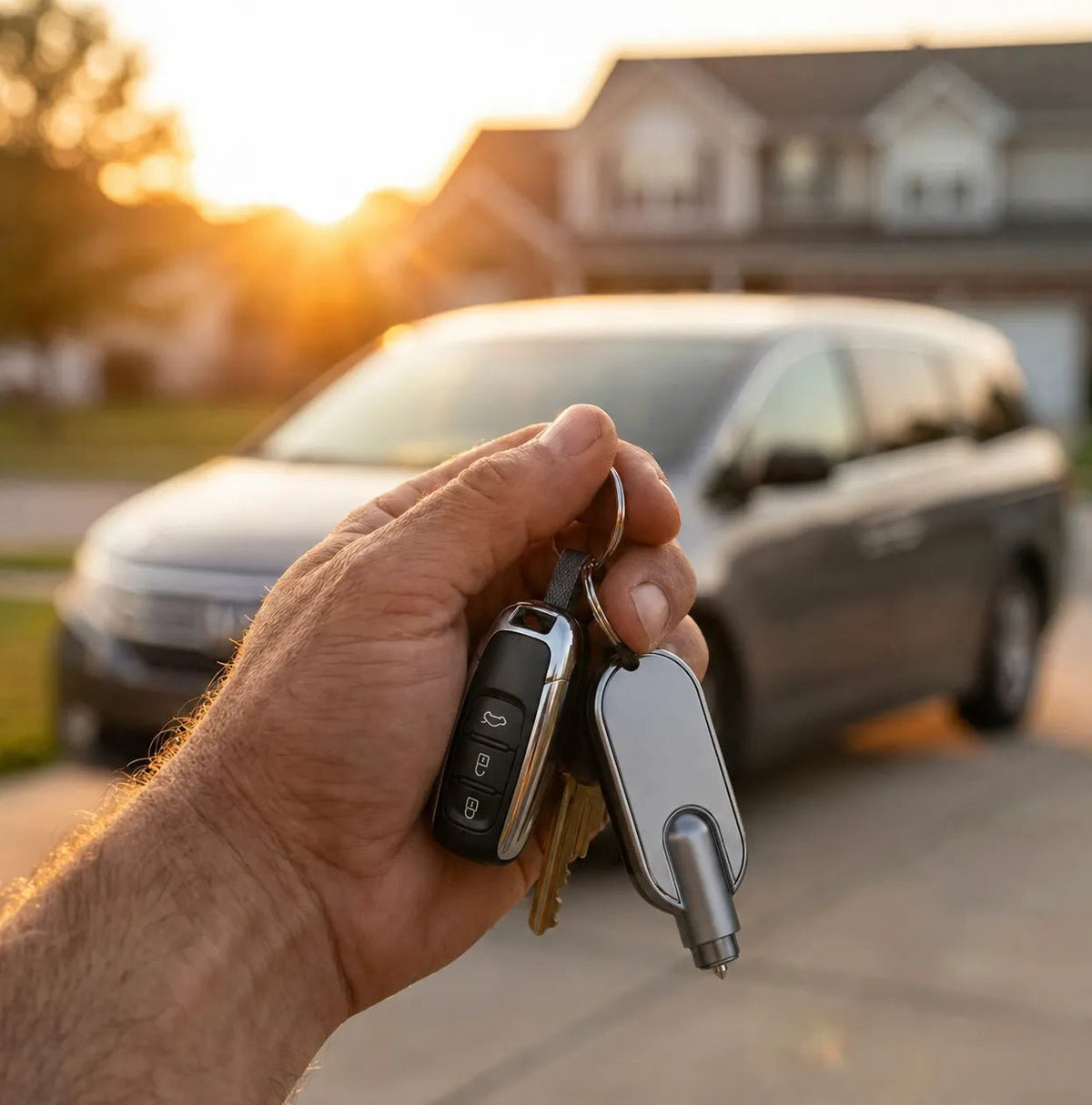 Mroace Compact Car Escape Tool Keychain