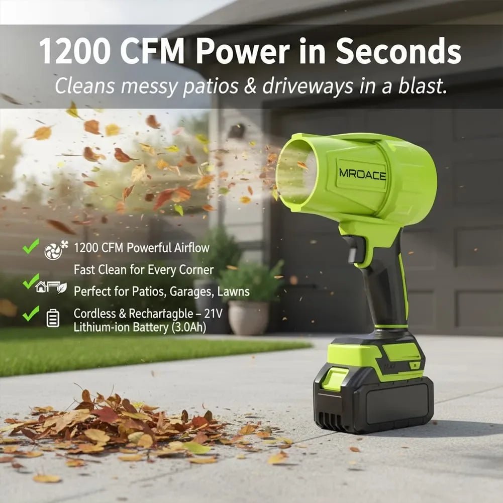 Mroace Cordless Electric Leaf Blower - MROACE