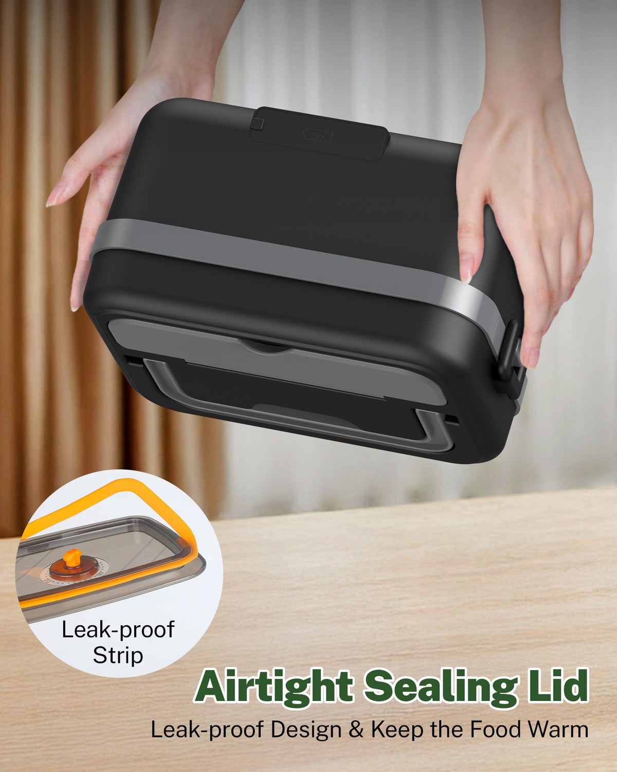 Mroace Cordless Electric Lunch Box