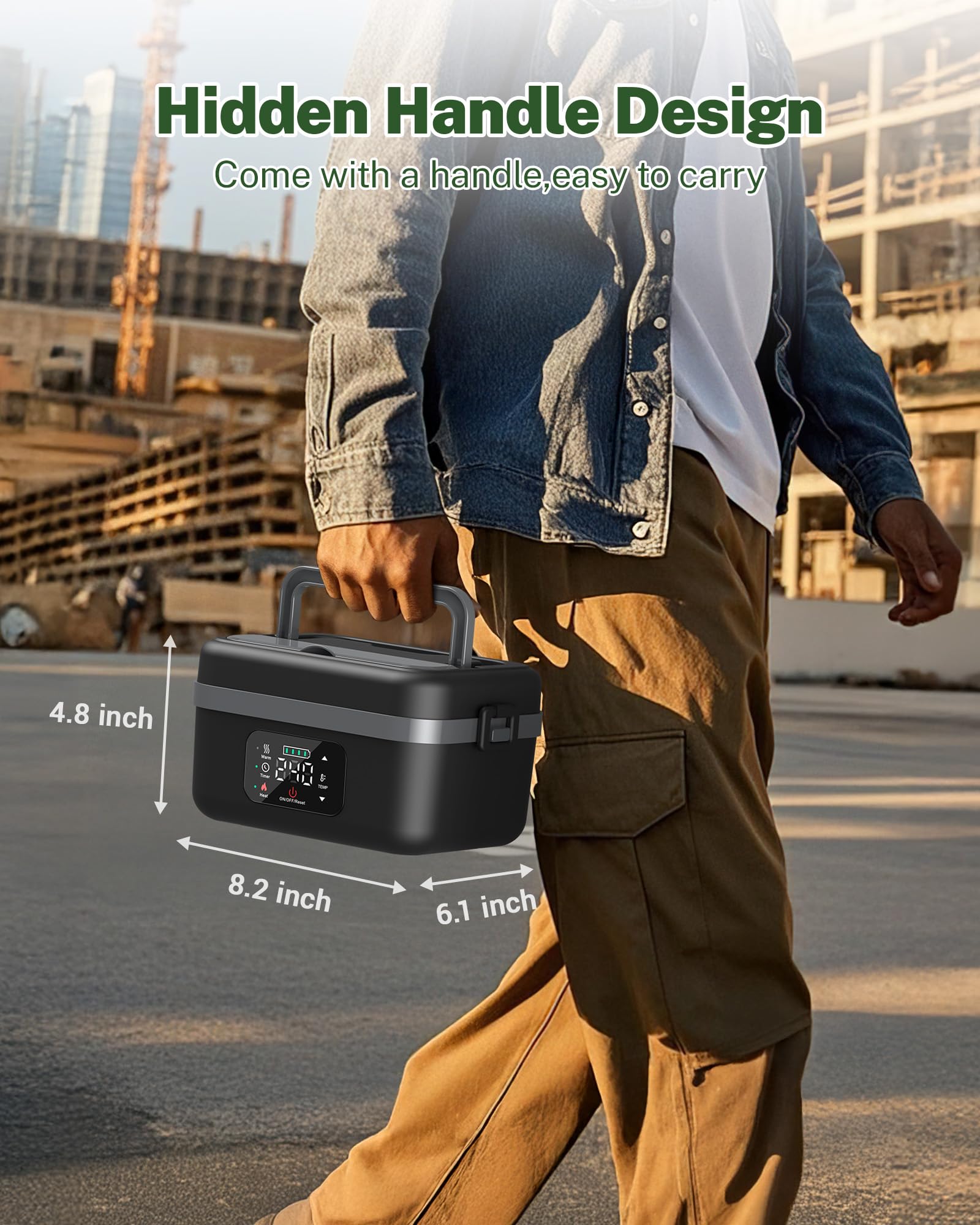 Mroace Cordless Electric Lunch Box