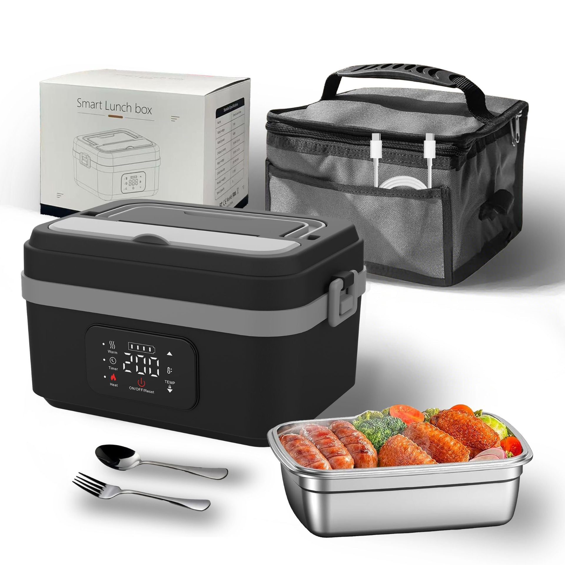 Mroace Cordless Electric Lunch Box