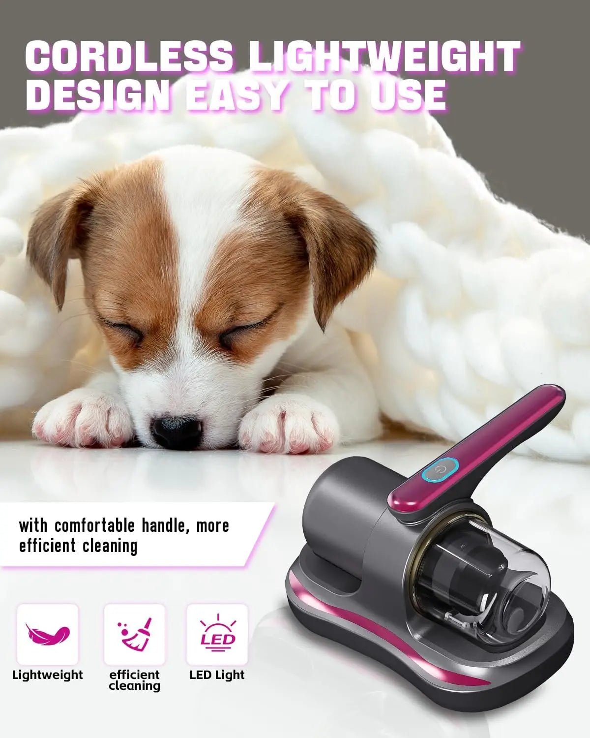 Mroace Cordless Handheld Mattress Vacuum Cleaner