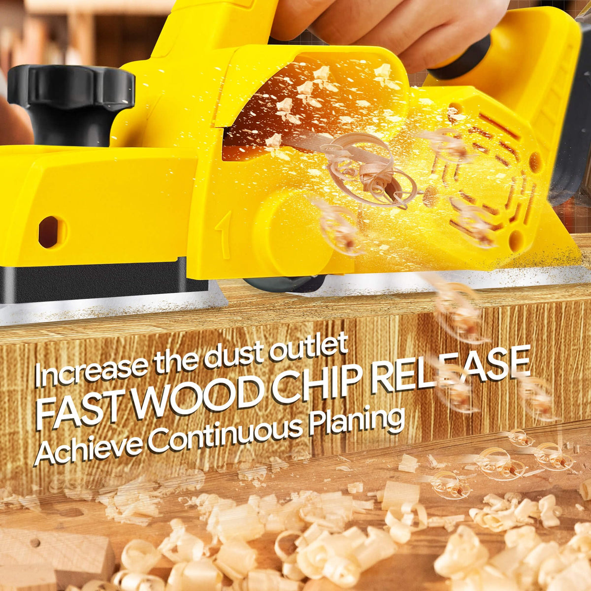 Mroace Cordless Handheld Planer for Woodworking