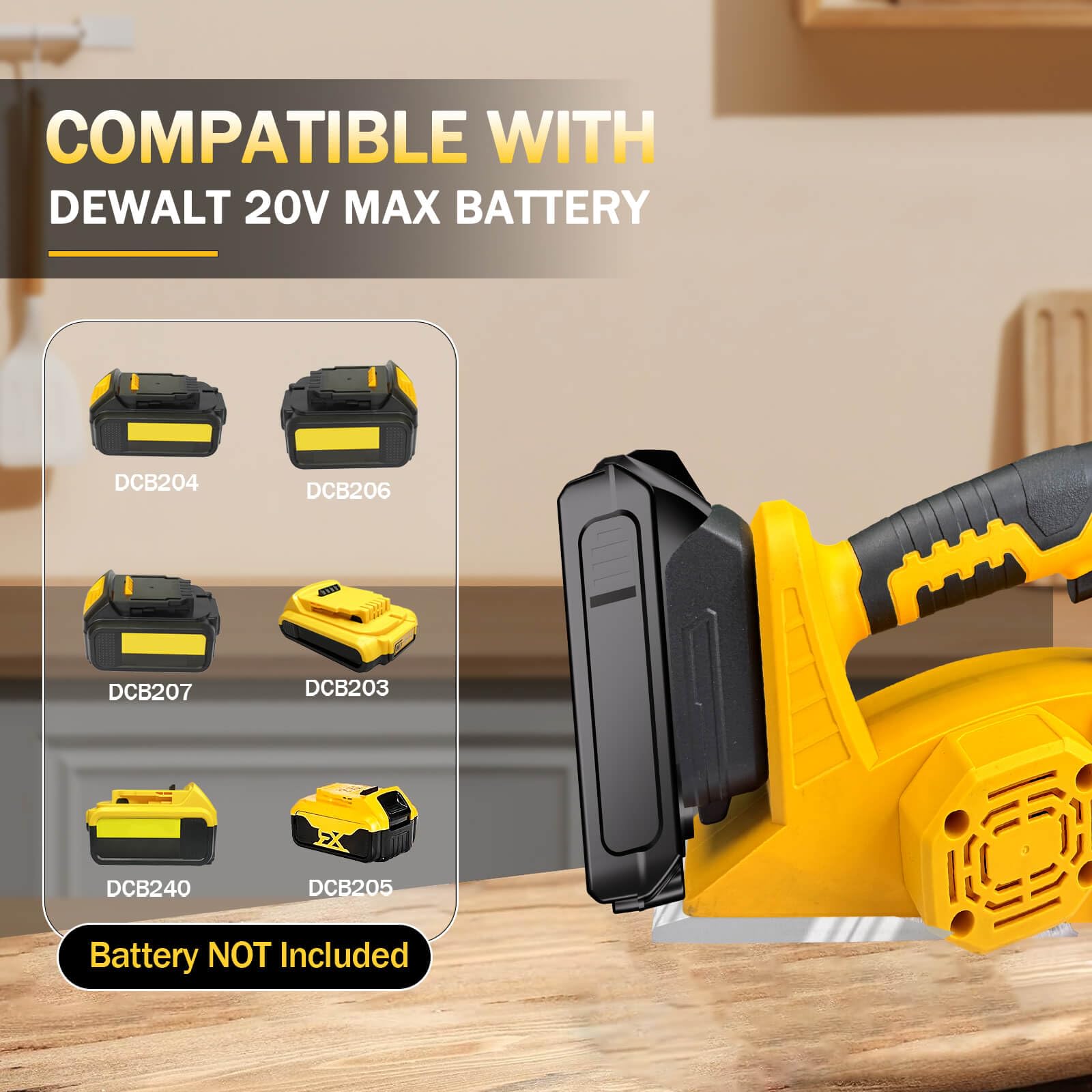 Mroace Cordless Handheld Planer for Woodworking
