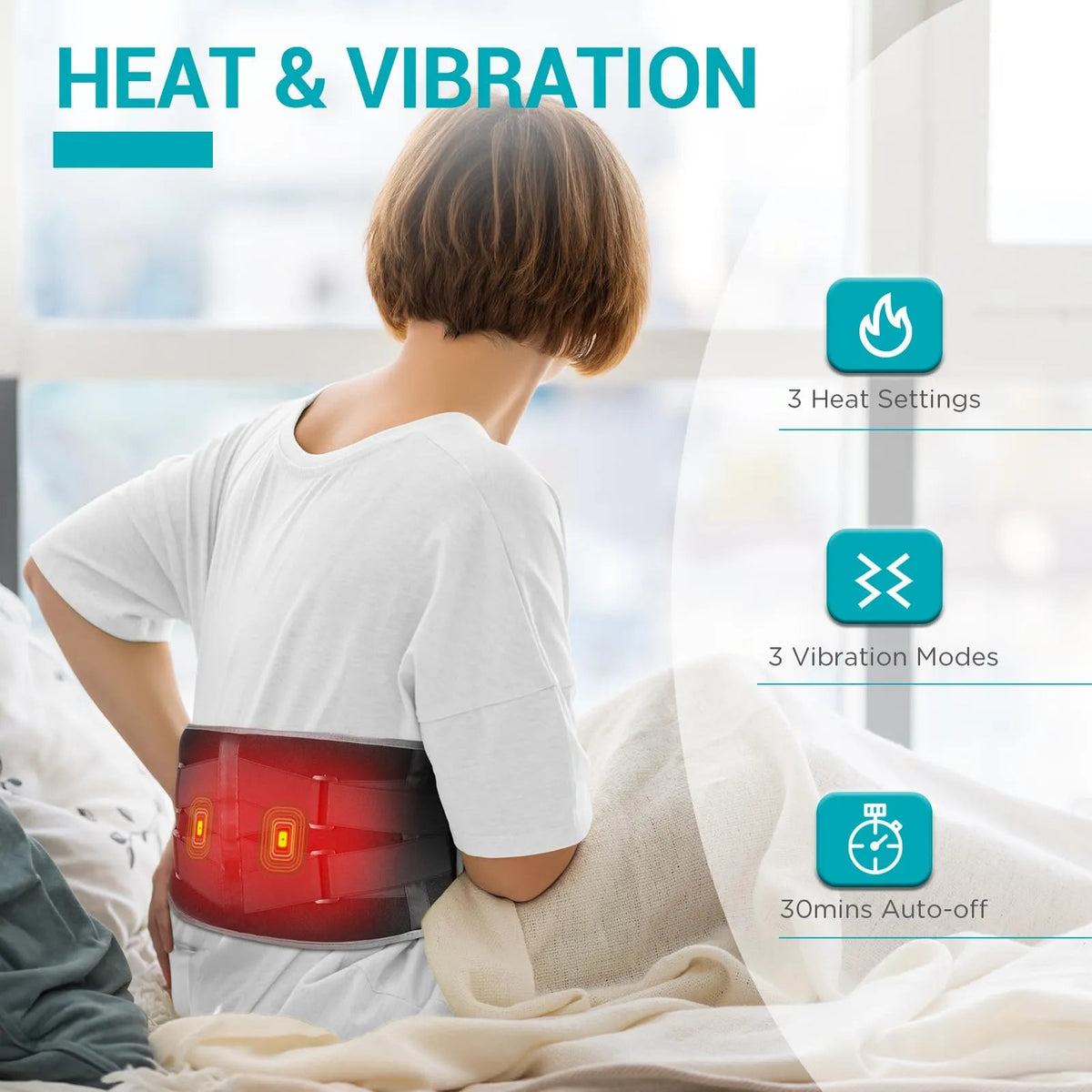 Mroace Cordless Heated Massage Pad