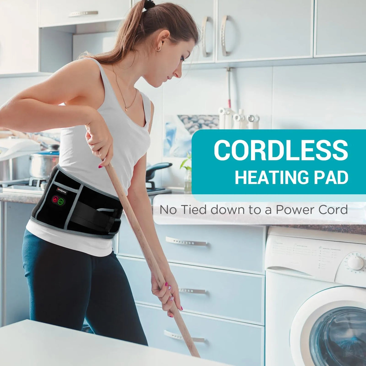 Mroace Cordless Heated Massage Pad