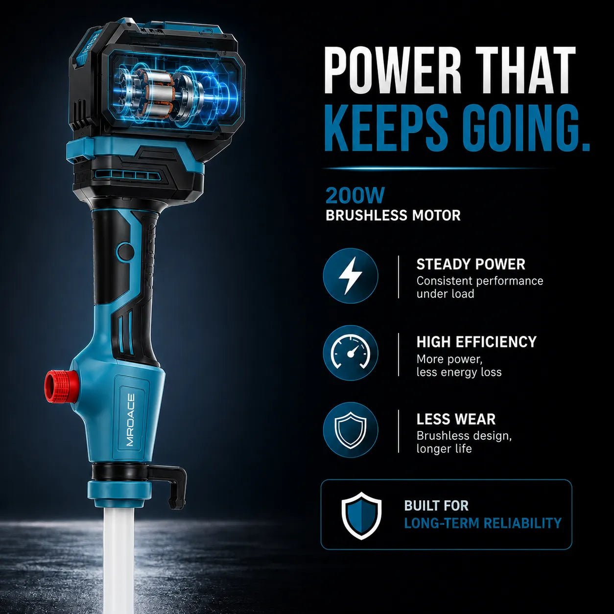 Mroace Cordless Portable Water Transfer Pump