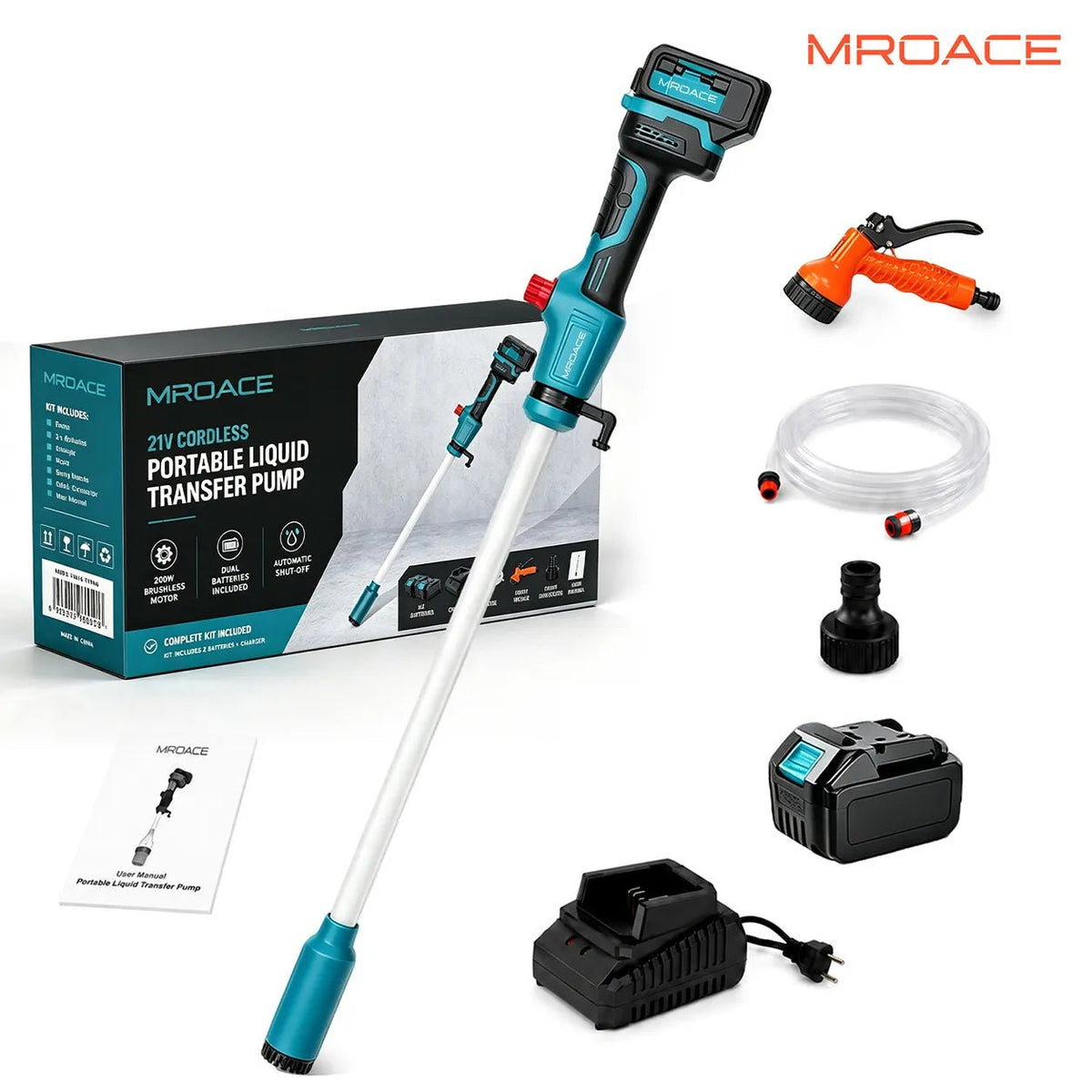 Mroace Cordless Portable Water Transfer Pump