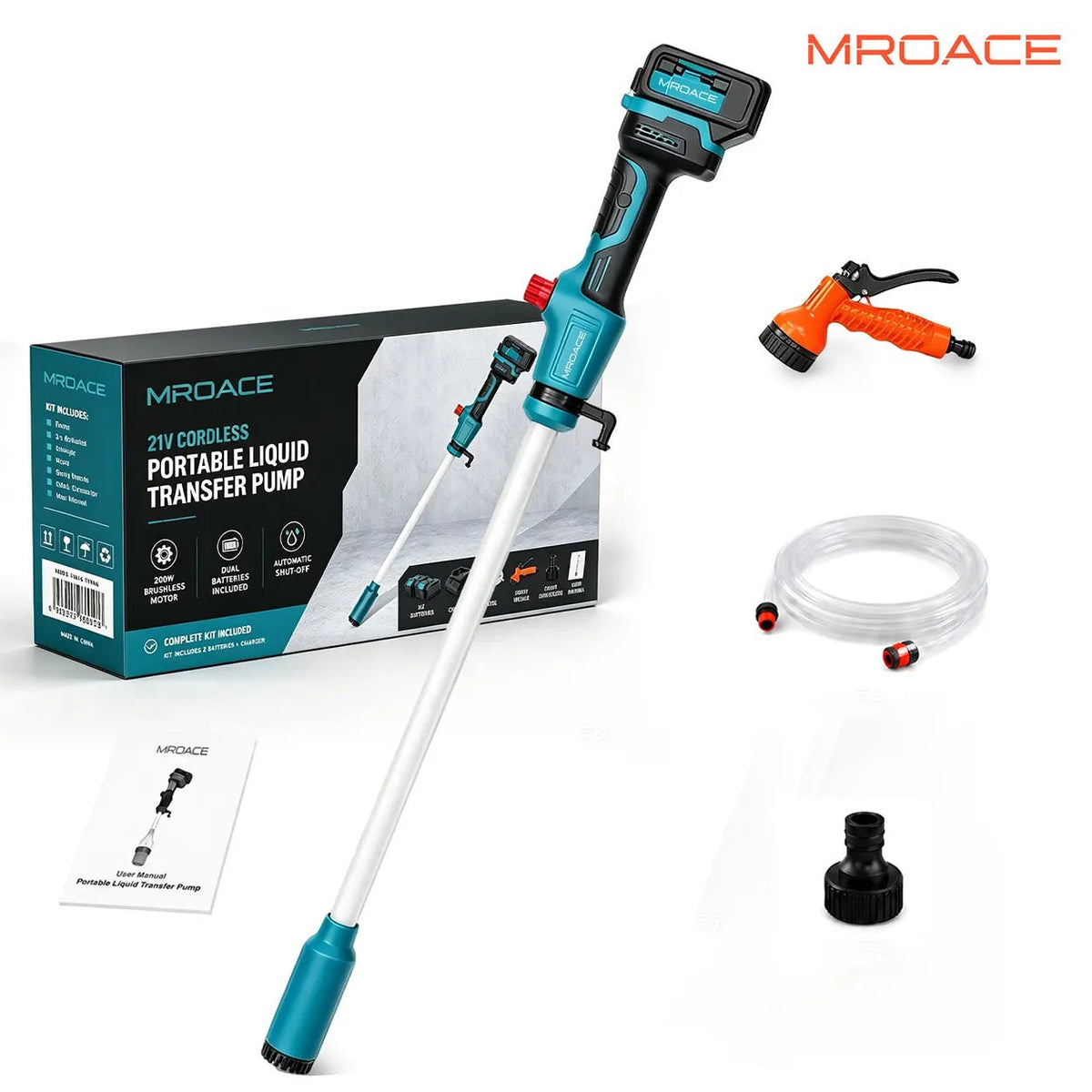 Mroace Cordless Portable Water Transfer Pump