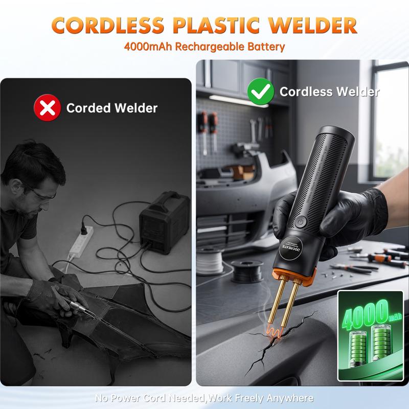 Mroace Cordless Rechargeable Plastic Welder Kit