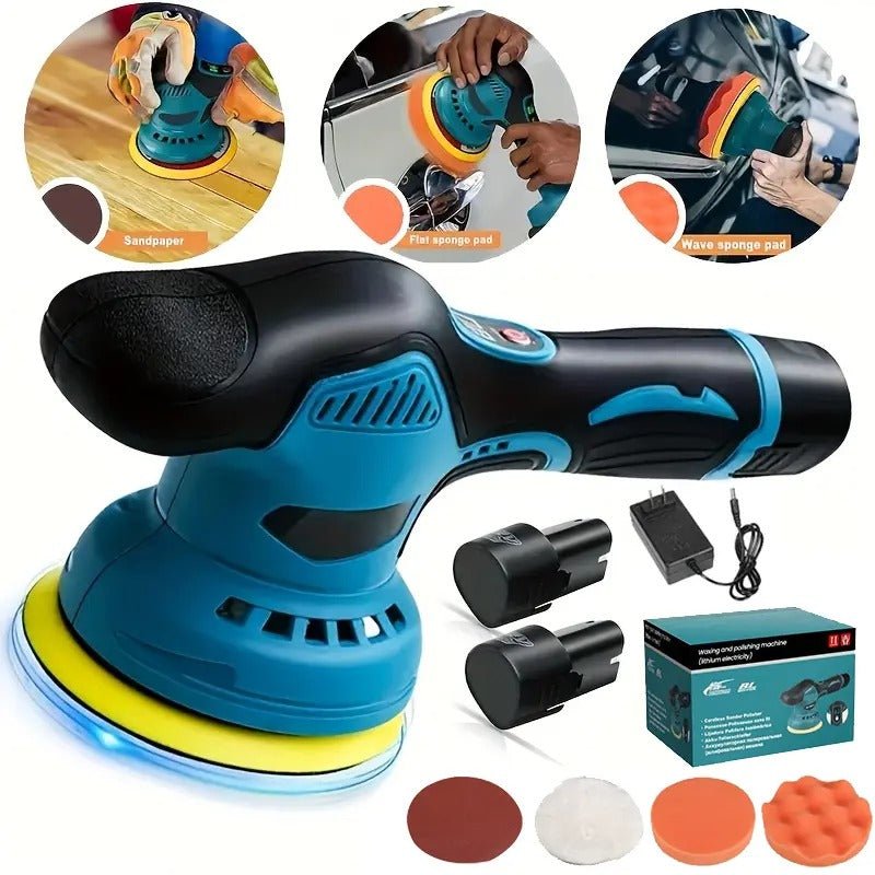 Mroace Cordless Variable Speed Car Buffer Polisher