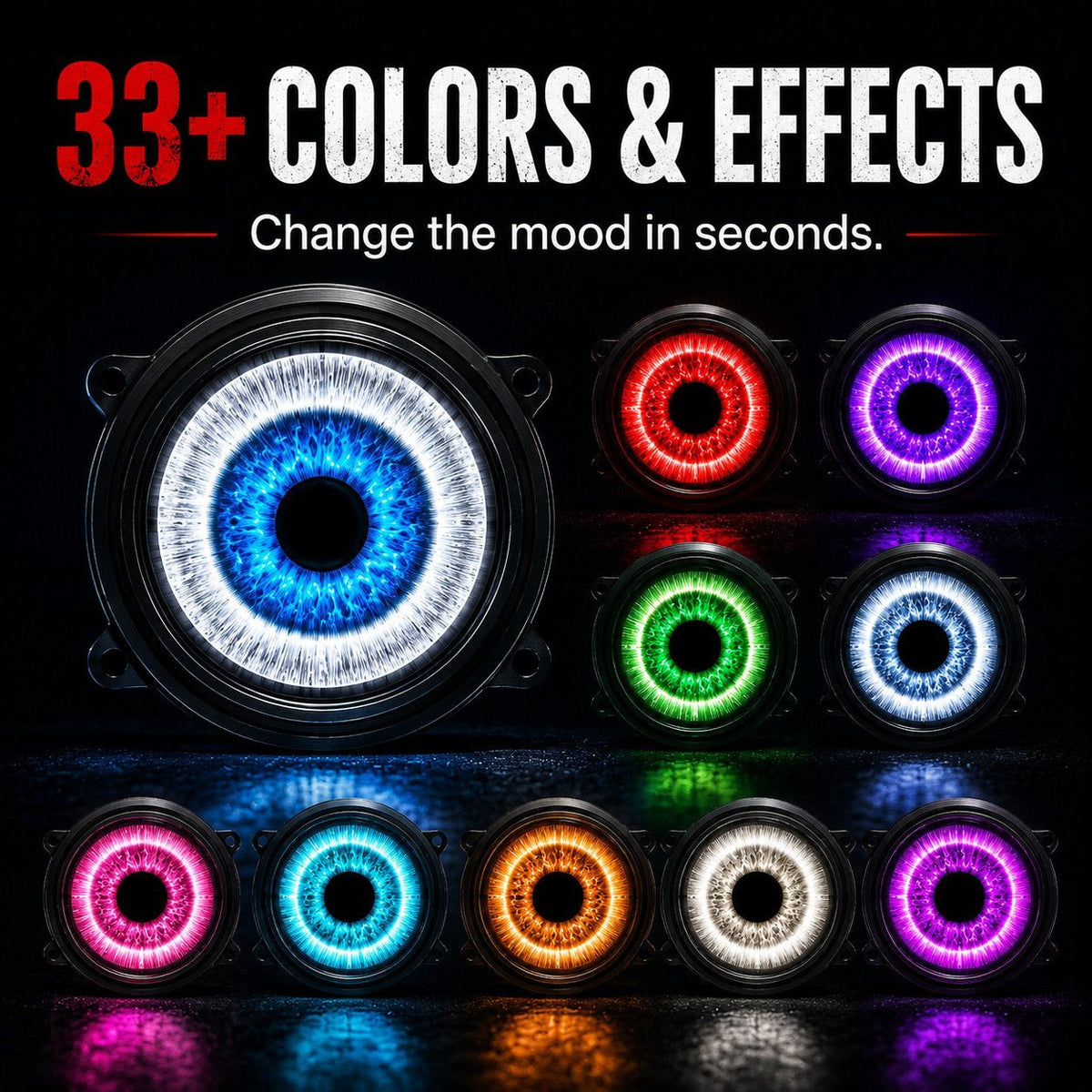 Mroace Demon Eye LED Headlight Kit
