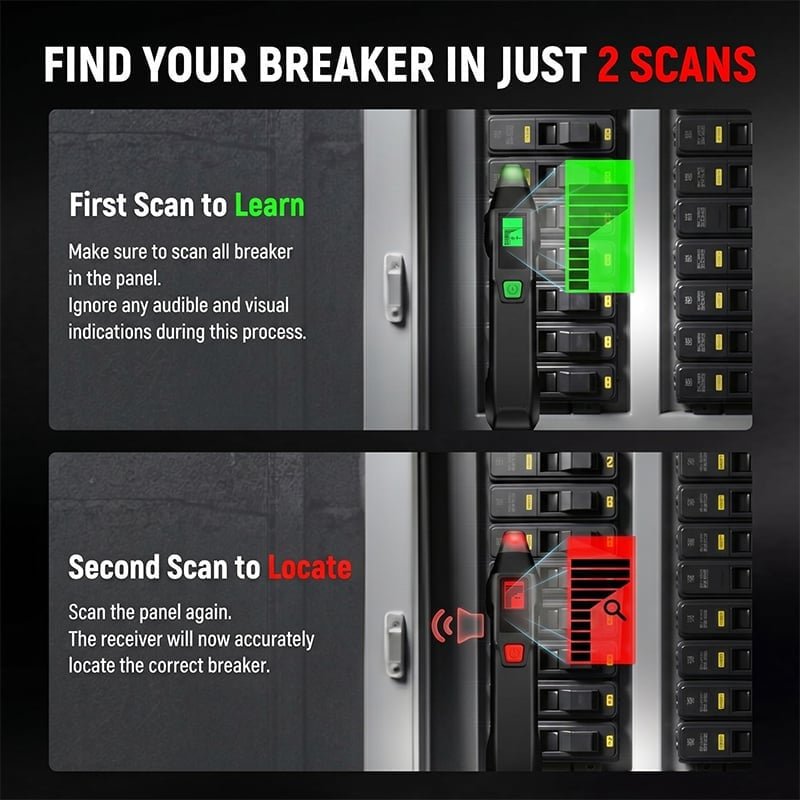 Mroace Digital Circuit Breaker Finder Tool Kit
