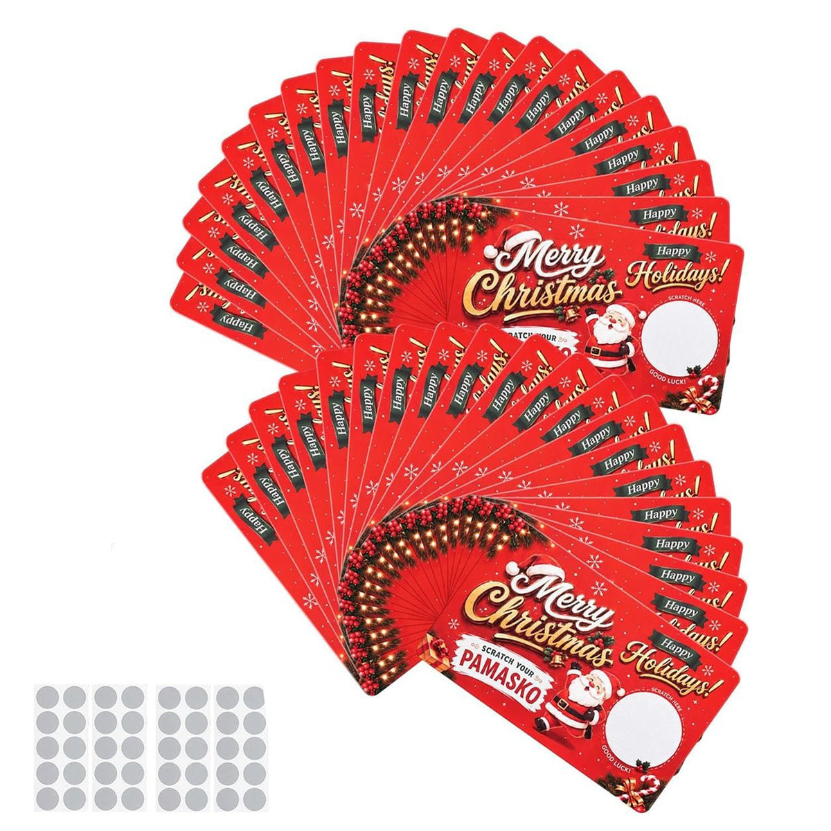 Mroace DIY Christmas Scratch Off Gift Cards