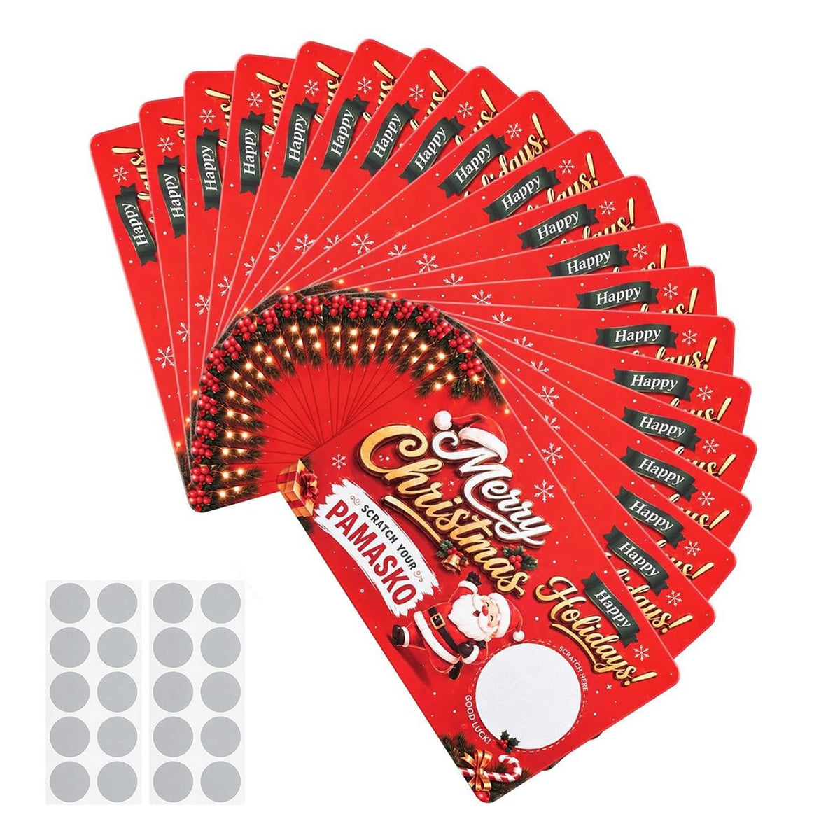Mroace DIY Christmas Scratch Off Gift Cards