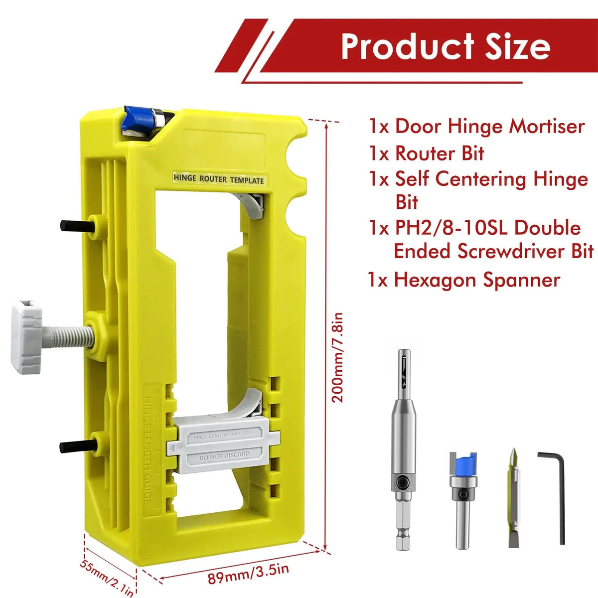 Mroace Door-Hinge Installation Hole Positioner Kit