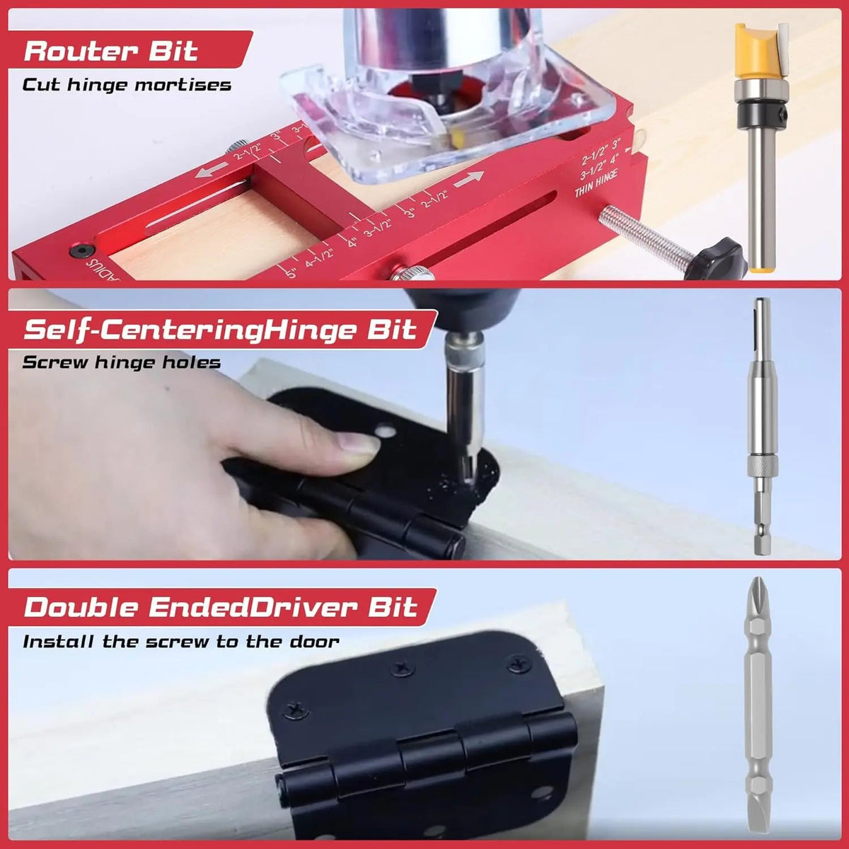 Mroace Door Hinge Installation Jig Tool