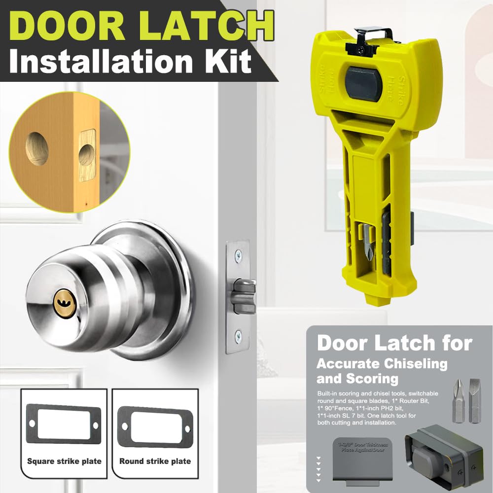 Mroace Door Latch Mortise Installation Tool Kit