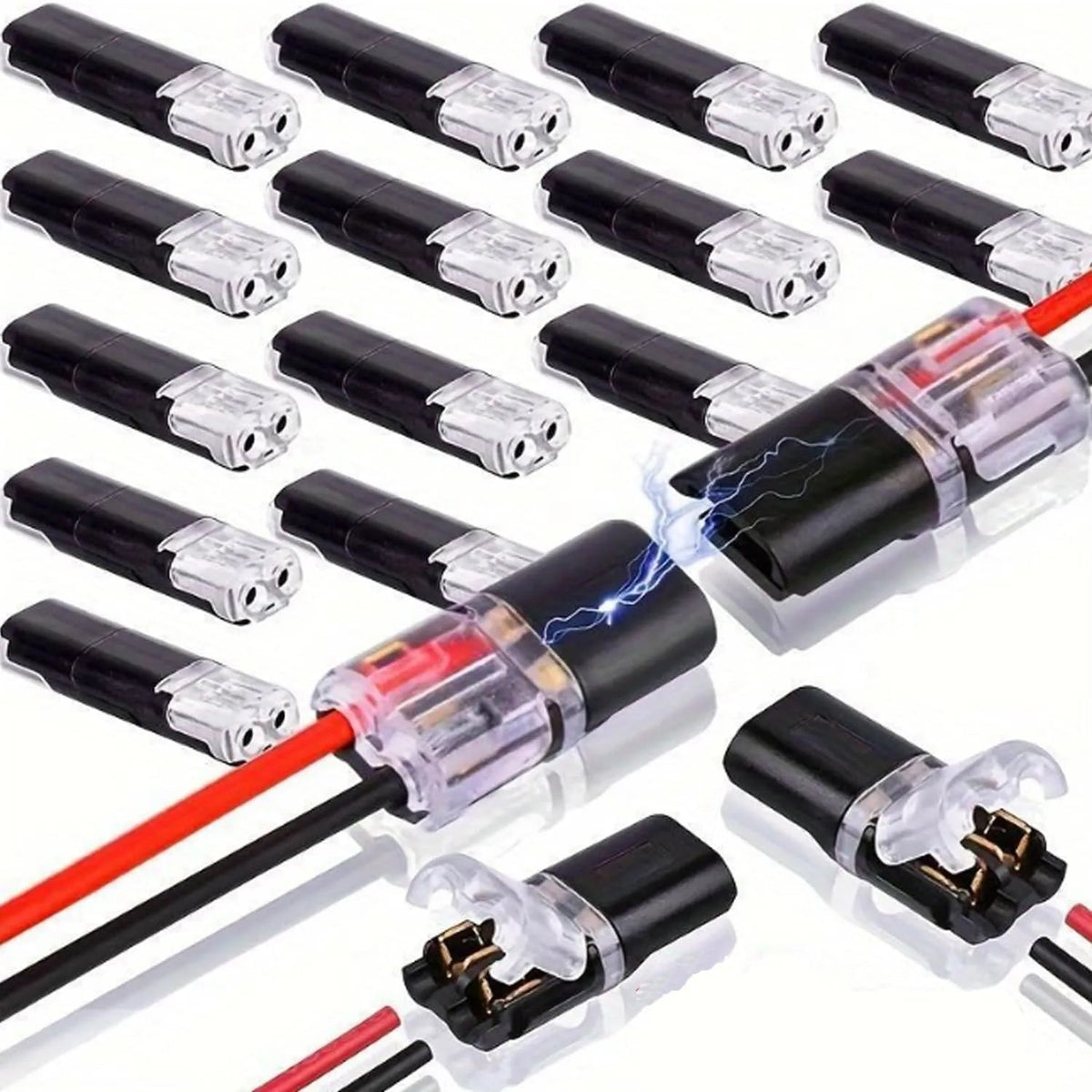 Mroace Double Wire Quick Clip Plug-In Connector Set