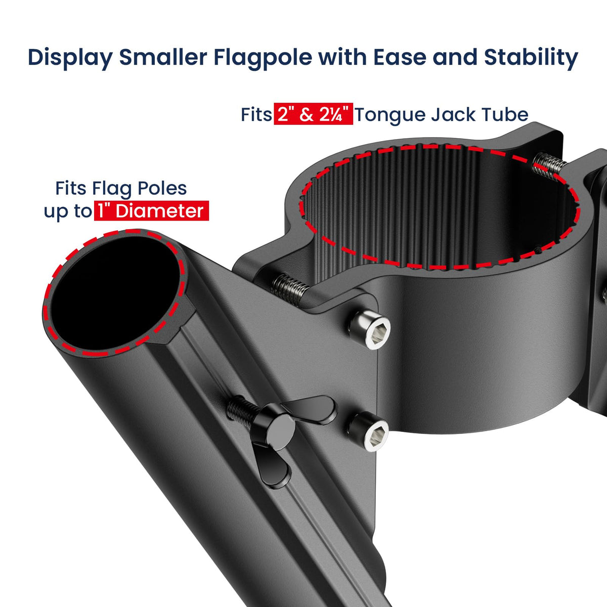 Mroace Dual Flag Pole Mount