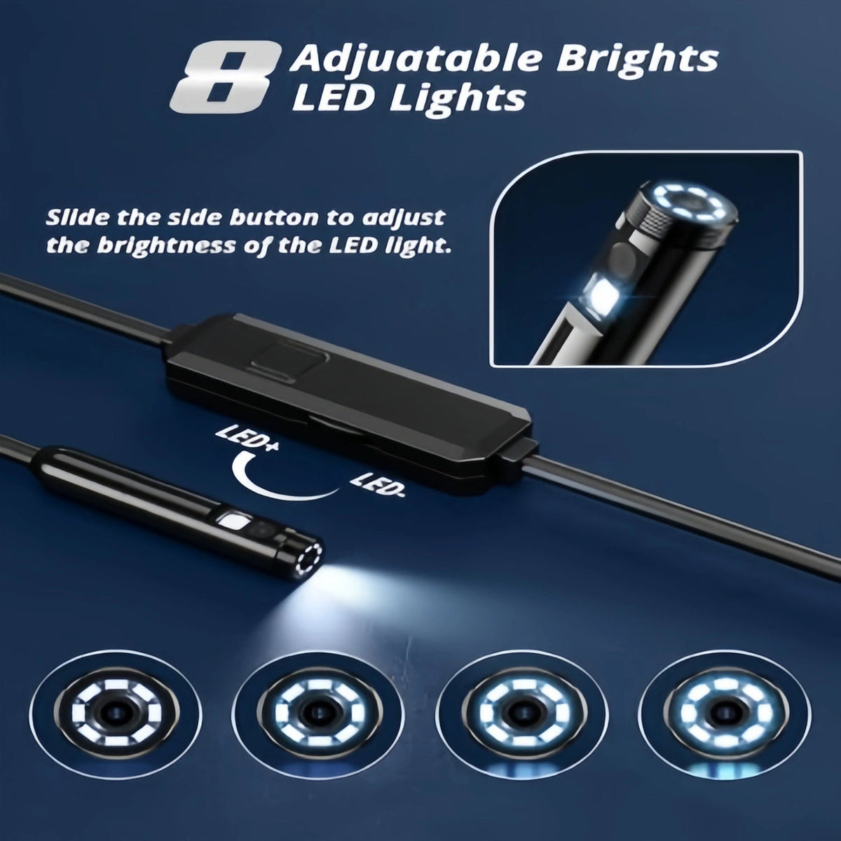 Mroace Dual Lens HD Endoscope Camera