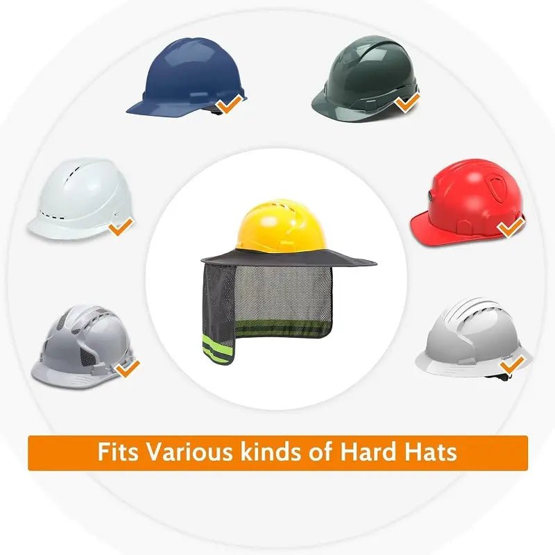 Mroace Dual Solar Cooling Fan Sun Visor for Hard Hats