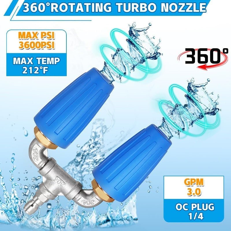 Mroace Dual/Triple/Quad Turbo Nozzle Pressure Washer